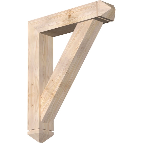 Ekena Millwork Traditional Arts and Crafts Smooth Bracket w/ Offset Brace, Douglas Fir, 7 1/2"W x 36"D x 44"H BKT0806X36X44TRA03SDF - main